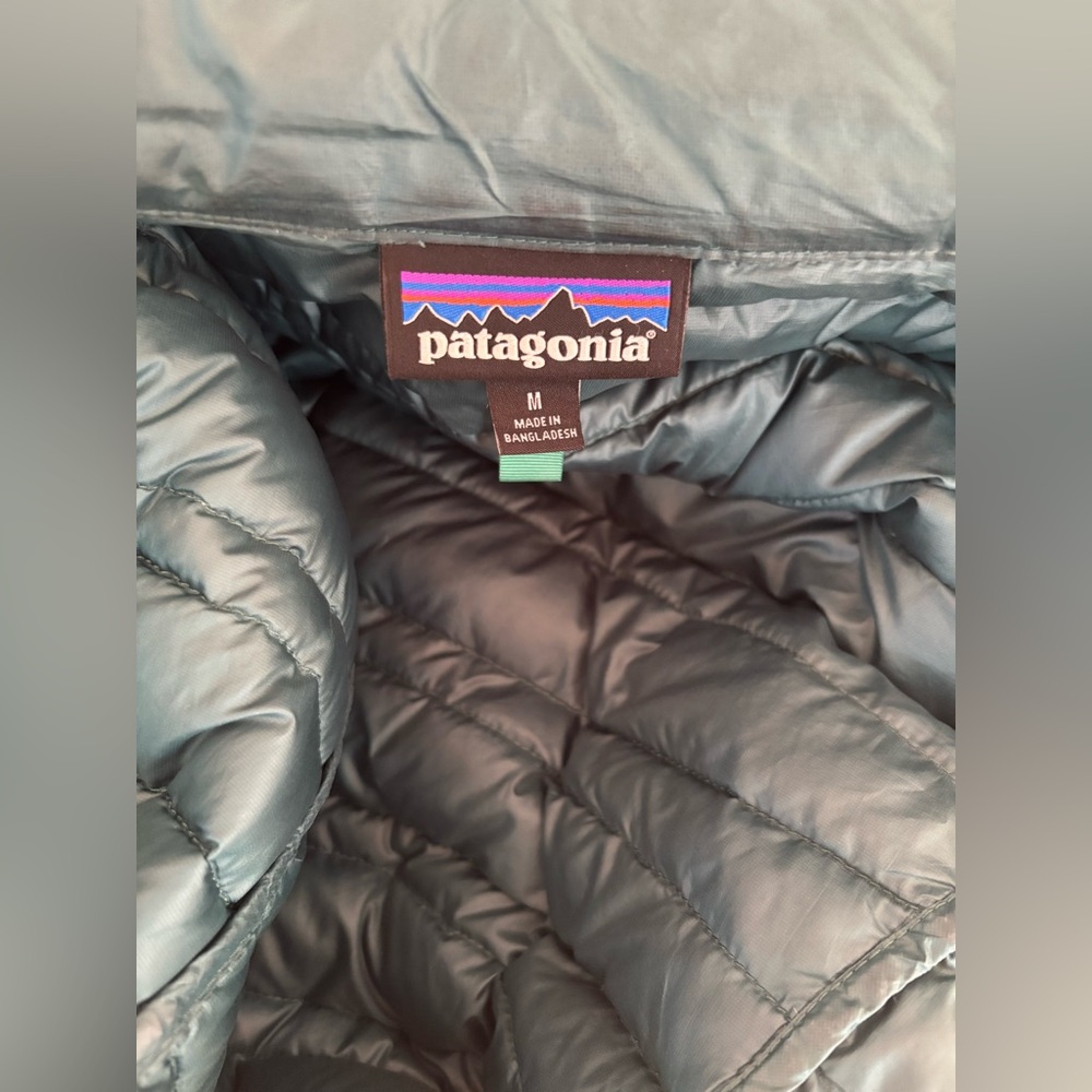 Patagonia Fiona Parka  Green 600-fill-power down insulation women’s M - Picture 7 of 10